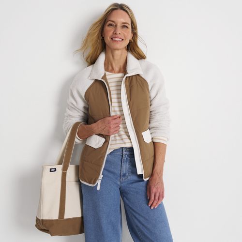 Women's Sherpa and Quilt Jacket