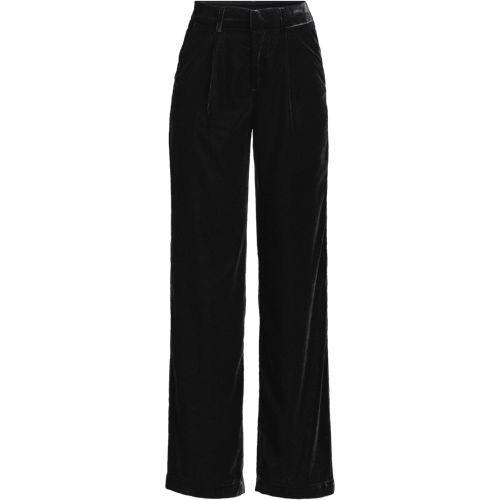 Women's Wide Leg Velvet Trousers