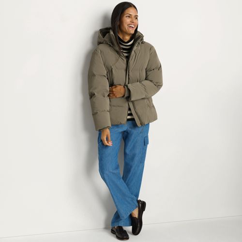 Women's Rubber Puffer Jacket