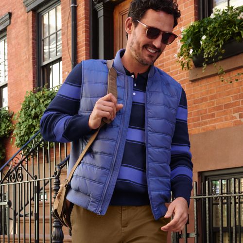 Men's Mixed Media Gilet