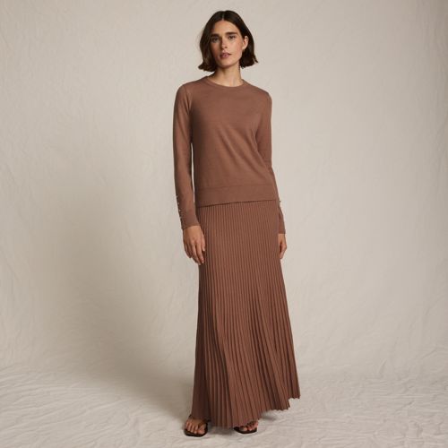Women's Silk Touch Pleated Skirt
