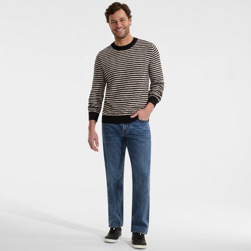 Men's Cotton Blend Crew Neck Knit