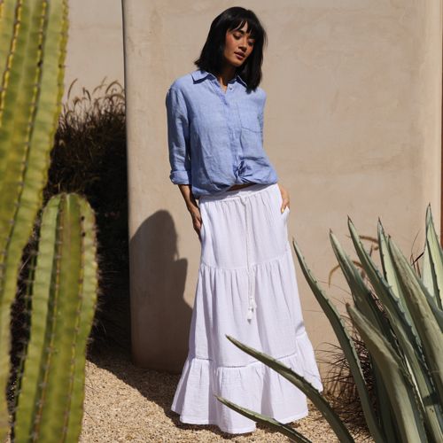 Women's Cotton Cheesecloth Skirt
